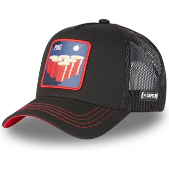 Petten gebogen zwart snapback BE1 Beer Pong Cocktails van Capslab