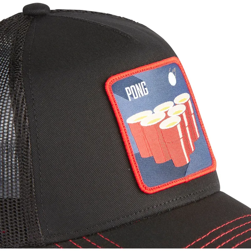 petten-gebogen-zwart-snapback-beer-pong-cocktails-van-capslab
