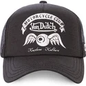 casquette-trucker-noire-crew8-von-dutch