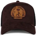 petten-gebogen-bruin-snapback-lazy-classic-hft-van-djinns