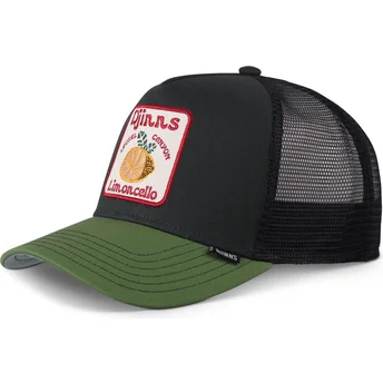 Czarna i zielona czapka trucker Food Limoncello HFT od Djinns