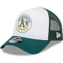 gorra-trucker-blanca-y-verde-9forty-a-frame-circle-de-oakland-athletics-mlb-de-new-era