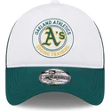 gorra-trucker-blanca-y-verde-9forty-a-frame-circle-de-oakland-athletics-mlb-de-new-era