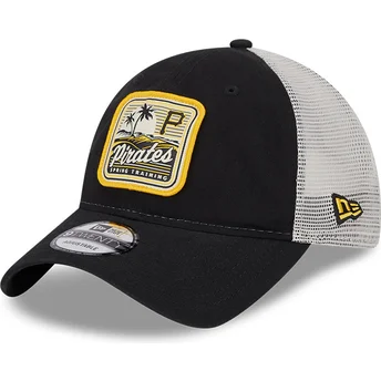 Casquette trucker noire et blanche 9TWENTY Stripe Pittsburgh Pirates MLB New Era