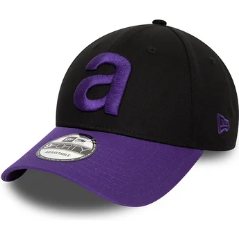 Casquette courbée noire et violette ajustable 9FORTY Contrast Aprilia Piaggio New Era