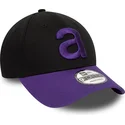 casquette-courbee-noire-et-violette-ajustable-9forty-contrast-aprilia-piaggio-new-era