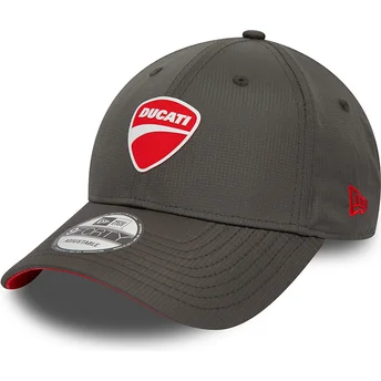 Casquette courbée noire ajustable 9FORTY Ripstop Ducati Motor MotoGP New Era