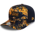 casquette-courbee-orange-et-bleue-marine-snapback-9fifty-all-over-print-red-bull-racing-formula-1-new-era