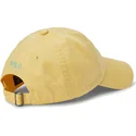 casquette-courbee-jaune-ajustable-avec-logo-bleu-cotton-chino-classic-sport-polo-ralph-lauren