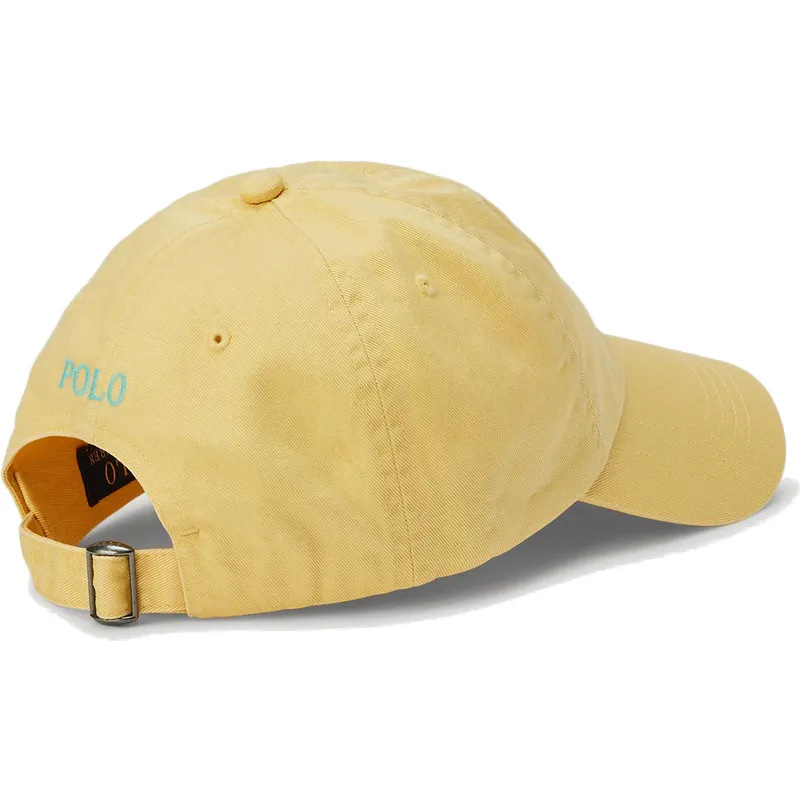 petten-gebogen-geel-verstelbare-band-van-polo-ralph-lauren