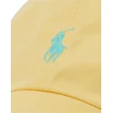 casquette-courbee-jaune-ajustable-avec-logo-bleu-cotton-chino-classic-sport-polo-ralph-lauren