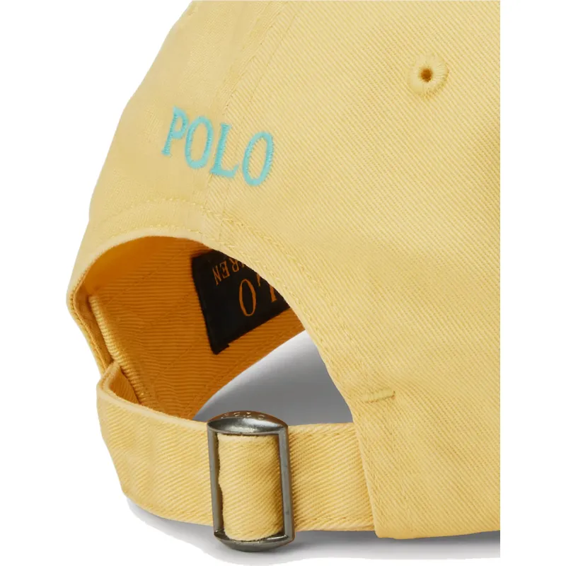 cappellino-curvo-giallo-regolabile-con-logo-blu-cotton-chino-classic-sport-di-polo-ralph-lauren