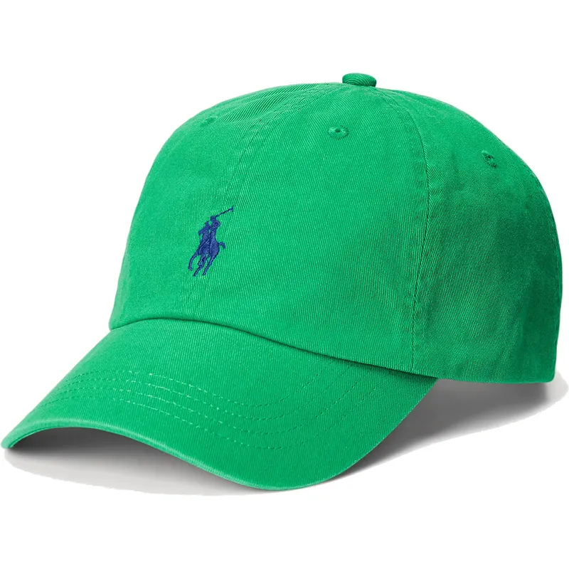 petten-gebogen-groen-verstelbaar-cotton-chino-classic-sport-van-polo-ralph-lauren