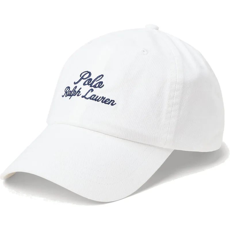Polo Ralph Lauren Curved Brim Chino Classic Sport Script White