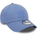 gorra-curva-azul-ajustable-con-logo-azul-9forty-league-essential-de-new-york-yankees-mlb-de-new-era