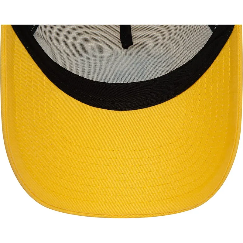 petten-gebogen-geel-snapback-a-frame-league-essential-van-los-angeles-dodgers-mlb-van-new-era