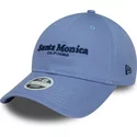 gorra-curva-azul-ajustable-para-mujer-9twenty-wordmark-de-santa-monica-california-de-new-era