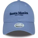 gorra-curva-azul-ajustable-para-mujer-9twenty-wordmark-de-santa-monica-california-de-new-era