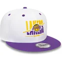 casquette-plate-blanche-et-violette-snapback-9fifty-white-crown-los-angeles-lakers-nba-new-era