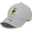new-era-curved-brim-daffy-duck-9forty-character-looney-tunes-grey-adjustable-cap
