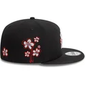 petten-plat-zwart-snapback-9fifty-flower-icon-van-new-york-yankees-mlb-van-new-era
