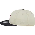 casquette-plate-beige-et-bleue-marine-9fifty-retro-crown-denim-boston-red-sox-mlb-new-era