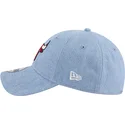 casquette-courbee-bleue-ajustable-9twenty-washed-denim-chicago-bulls-nba-new-era