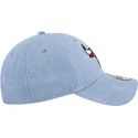 casquette-courbee-bleue-ajustable-9twenty-washed-denim-chicago-bulls-nba-new-era