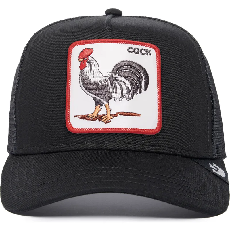 cappellino-trucker-nero-gallo-the-cock-the-farm-di-goorin-bros