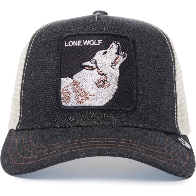 svart-och-vit-truckerkeps-med-varg-the-lone-wolf-the-farm-fran-goorin-bros