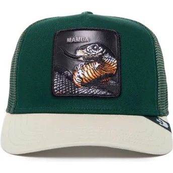 Casquette trucker verte et blanche serpent Mamba The Farm Premium Goorin Bros.