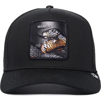 Petten gebogen zwart snapback Mamba The Farm Premium The Farm van Goorin Bros.