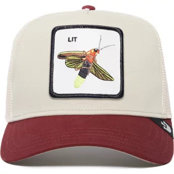 Goorin Bros. Firefly Lit The Farm Premium Beige and Red Trucker Hat