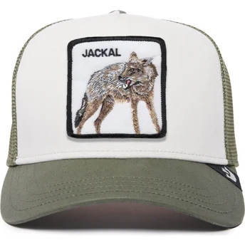 Casquette trucker blanche et verte chacal Jackal The Farm Premium Goorin Bros.