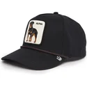 casquette-courbee-noire-snapback-chien-rottweiler-alpha-dog-100-the-farm-all-over-canvas-goorin-bros