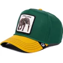 casquette-courbee-verte-et-jaune-snapback-elephant-extra-large-100-the-farm-all-over-canvas-goorin-bros