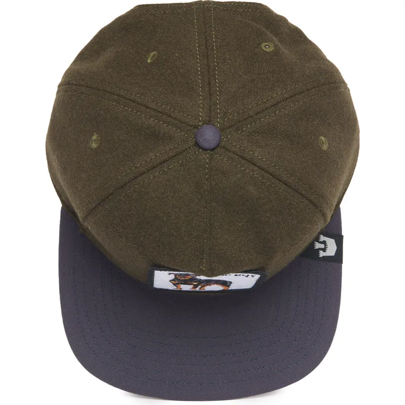petten-plat-groen-snapback-perro-rottweiler-bad-boy-top-dog-the-farm-flats-the-farm-van-goorin-bros