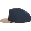 berretto-piatto-blu-marino-e-marrone-snapback-lupo-lone-wolf-one-pack-the-farm-flats-di-goorin-bros