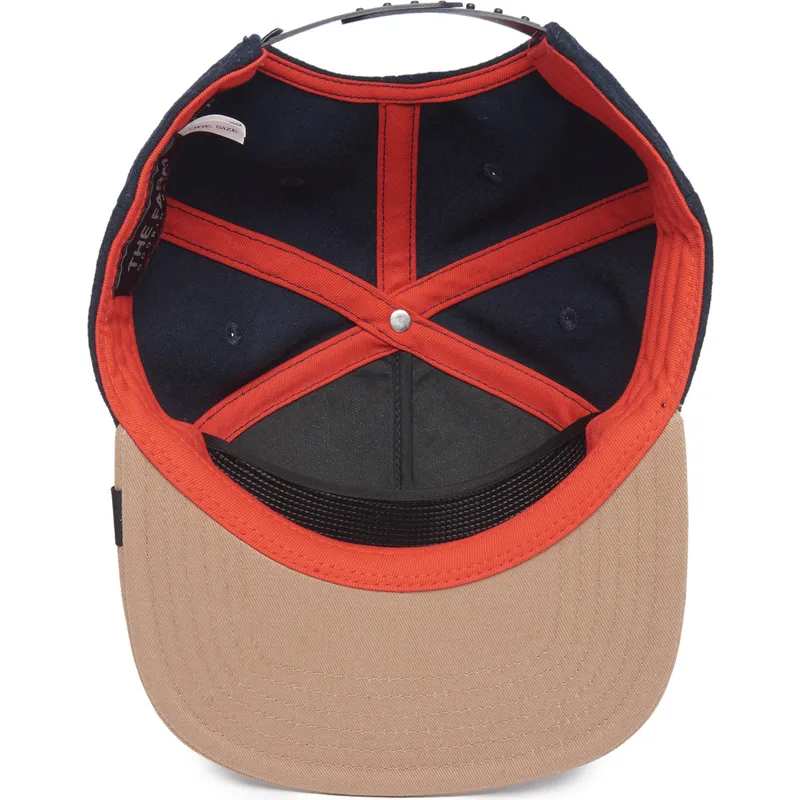 platt-keps-marinbla-och-brun-snapback-varg-lone-wolf-one-pack-the-farm-flats-fran-goorin-bros