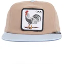 cappello-piatto-marrone-e-blu-snapback-gallo-cock-free-range-the-farm-flats-di-goorin-bros