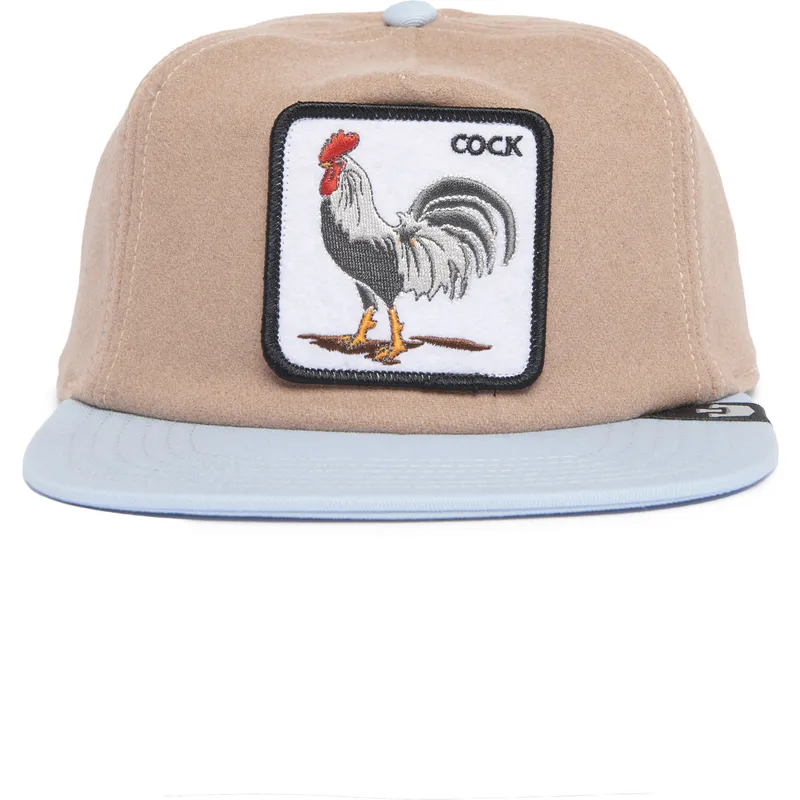 petten-plat-bruin-snapback-the-farm-van-goorin-bros