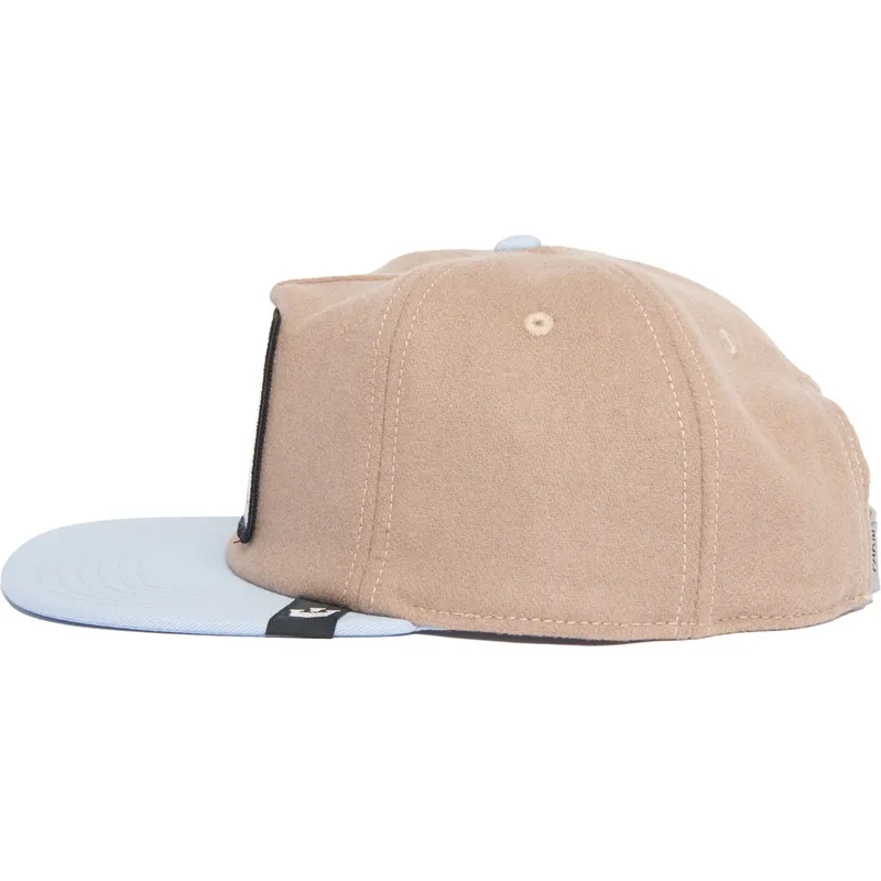 petten-plat-bruin-snapback-the-farm-van-goorin-bros