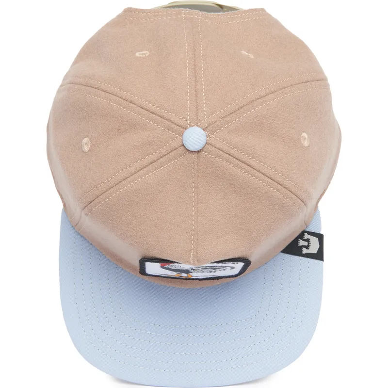 petten-plat-bruin-snapback-the-farm-van-goorin-bros