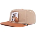 petten-plat-bruin-snapback-the-farm-van-goorin-bros