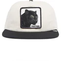 casquette-plate-blanche-et-noire-snapback-panthere-black-panther-stealth-explorer-the-farm-flats-goorin-bros