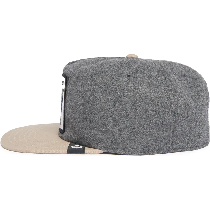 gra-og-brun-flat-cap-snapback-far-black-sheep-flock-mountain-the-farm-flats-fra-goorin-bros