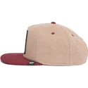 casquette-plate-marron-et-rouge-snapback-cheval-stallion-free-rider-the-farm-flats-goorin-bros