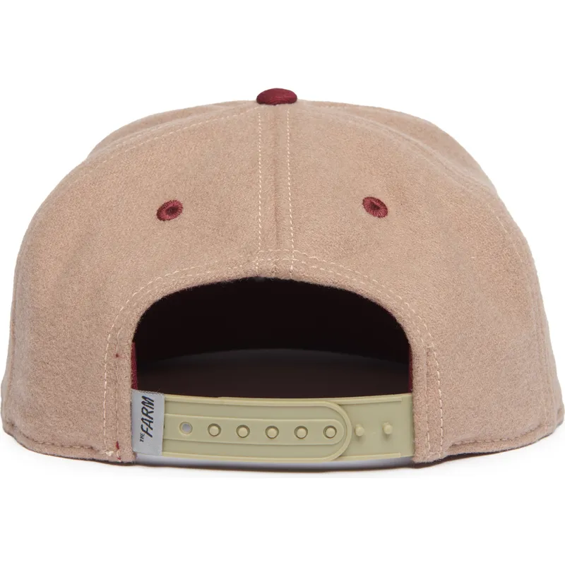 flad-kasket-brun-og-rod-snapback-hest-stallion-free-rider-the-farm-flats-fra-goorin-bros