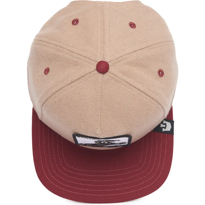 petten-plat-bruin-snapback-the-farm-van-goorin-bros