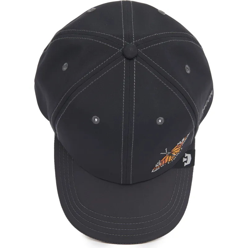 czarna-regulowana-czapka-z-daszkiem-motyl-long-live-the-queen-the-farm-lady-balls-od-goorin-bros